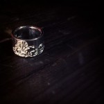 hammer stripe ring 細鎚目手彫り唐草リング