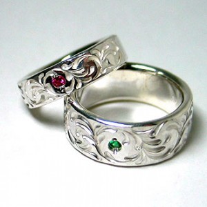 結婚指輪のカスタムオーダーサンプル