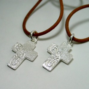 cross pair necklace